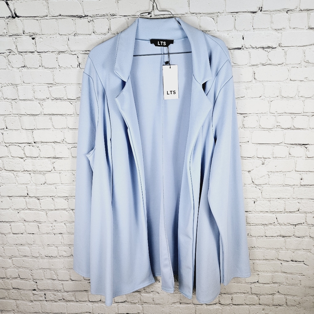 LTS LONG TALL SALLY Tall Baby Blue Scuba Blazer 18-20